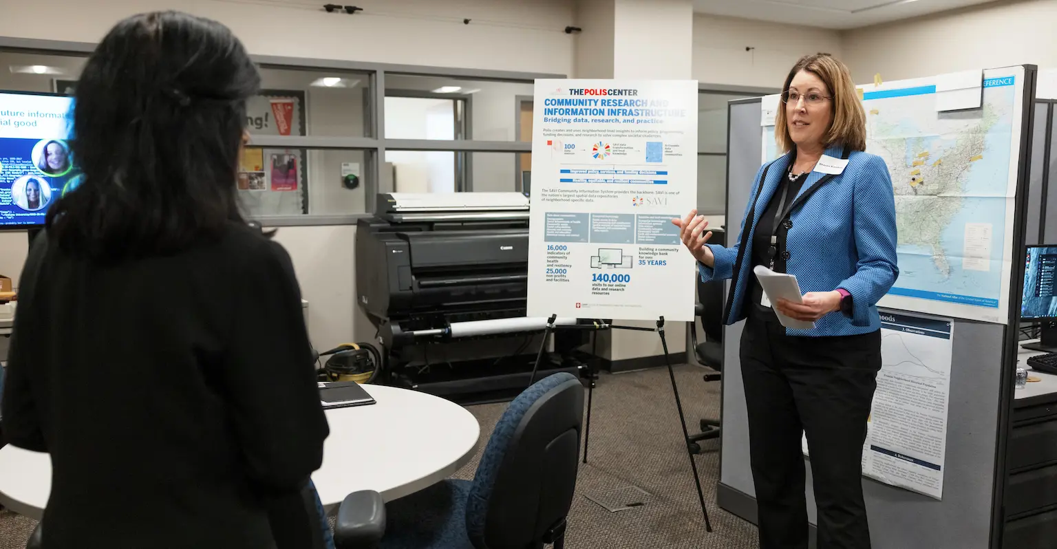 Sharon Kandris talks to Chancellor Ramchand about The Polis Center